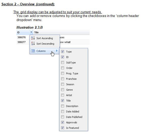 User Manual Illustration Example